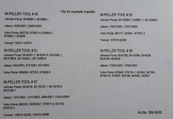 Impeller Tool Kit